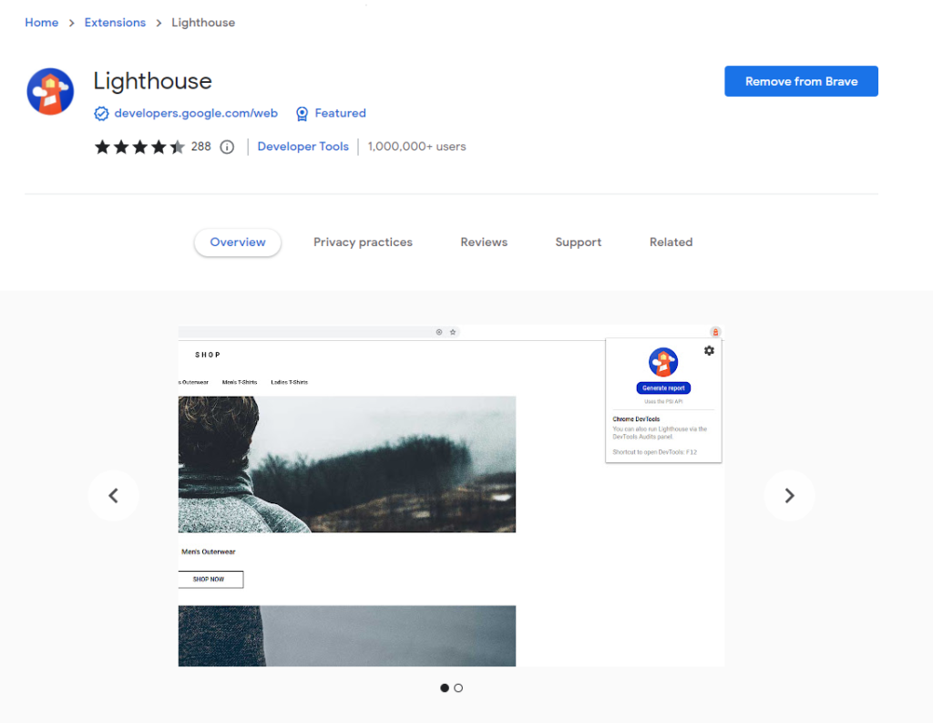 google lighthouse
