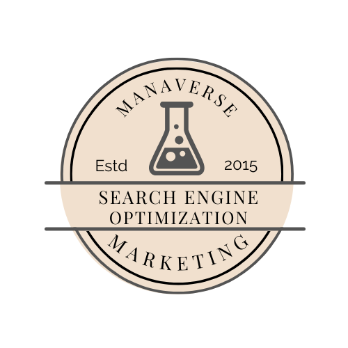 SEO Manaverse Cafe Marketing Manaverse Cafe Marketing Search Engine Optimization Logo